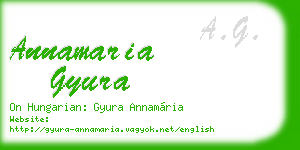 annamaria gyura business card